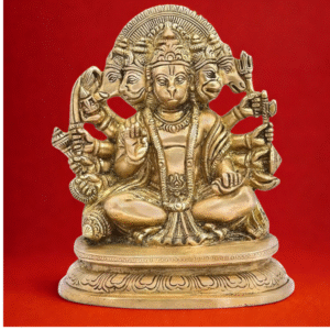 अष्टधातु-पीतल श्री पंचमुखी हनुमान जी मूर्ति (12 इंच ऊंचाई), धार्मिक