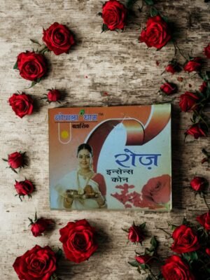 Gopala Dham Classic रोज़ इन्सेंस कोन | प्राकृतिक गुलाब धूप बत्ती कोन | पूजा, ध्यान, सुगंध और वातावरण के लिए | 1 पैक (15 रुपये में)