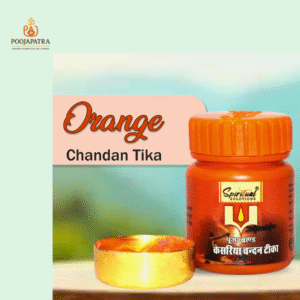 स्पिरिचुअल सॉल्यूशन्स केसरिया चंदन टीका – 40ml | हर्बल ऑरेंज चंदन पेस्ट | पूजा, तिलक और धार्मिक अनुष्ठानों के लिए आदर्श तिलक