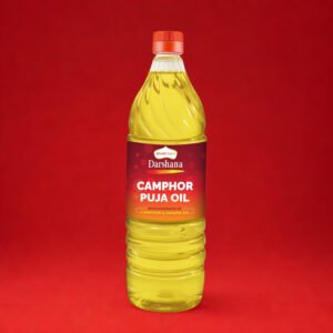 Shubhkart Darshana कपूर पूजा तेल | तिल और कपूर युक्त दीपम तेल दैनिक पूजा, हवन व त्योहारों के लिए | लंबे समय तक जलने वाला | 900ml