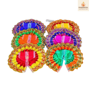 PoojaPatra लड्डू गोपाल ड्रेस सेट | साइज़ 0 (6 का सेट) | ठाकुर जी वस्त्र | बाल गोपाल पोशाक | भगवान कृष्ण जी के लिए सुंदर पारंपरिक पोशाक