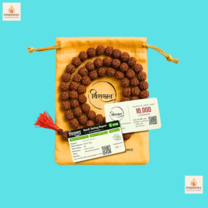 Virasit 5 मुखी रुद्राक्ष माला 108 मोती मूल प्रमाणित | पुरुषों और महिलाओं के लिए प्राकृतिक पंचमुखी रुद्राक्ष जापान माला | ध्यान के लिए जाप माला, शिव पूजा, योग, प्रार्थना, जप | 6mm साइज़