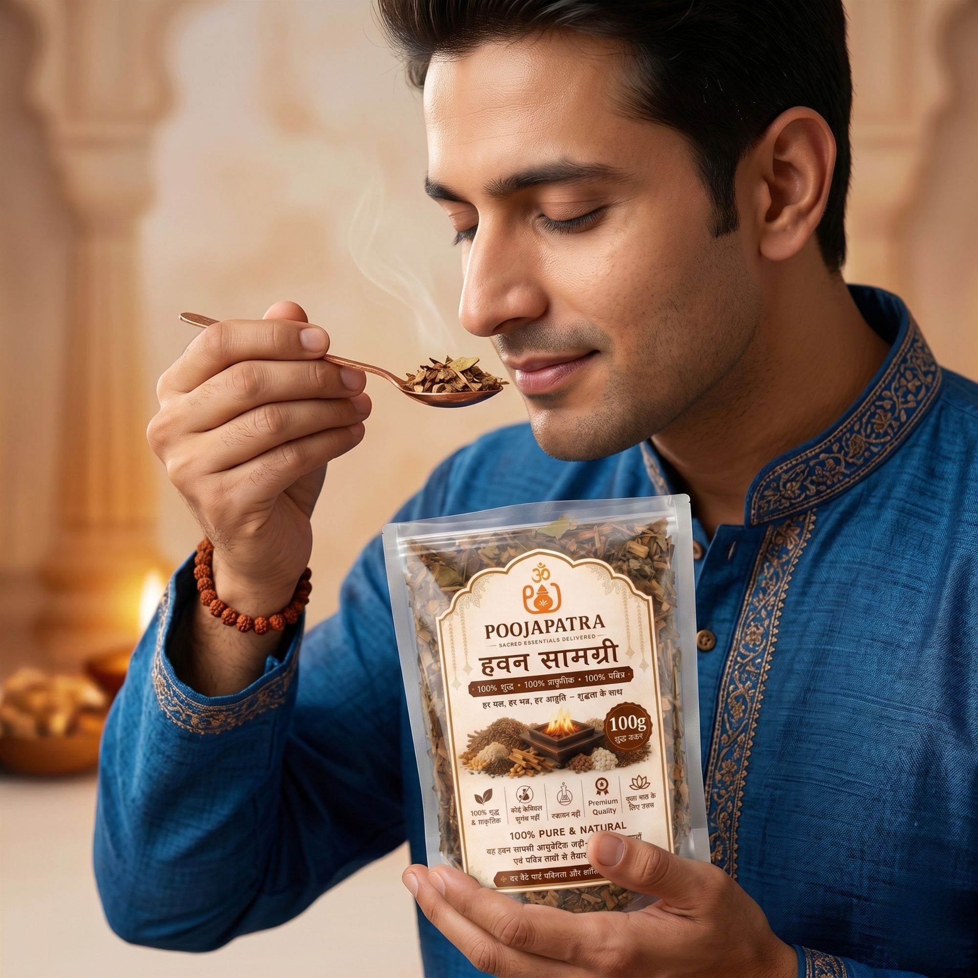 Poojapatra Havan Samagri 100g pack (2)